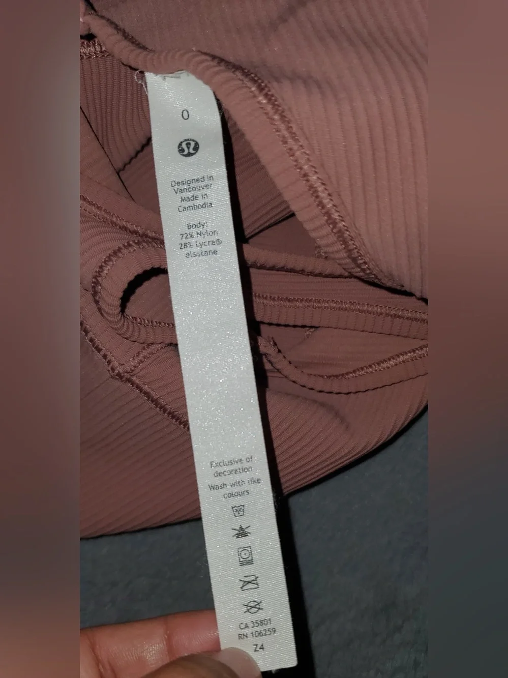 lululemon athletica Ribbed Peach Tank Top